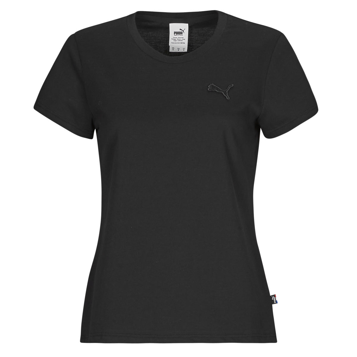T-shirt Donna Puma TEE W MIF BADGE BRODE Nero