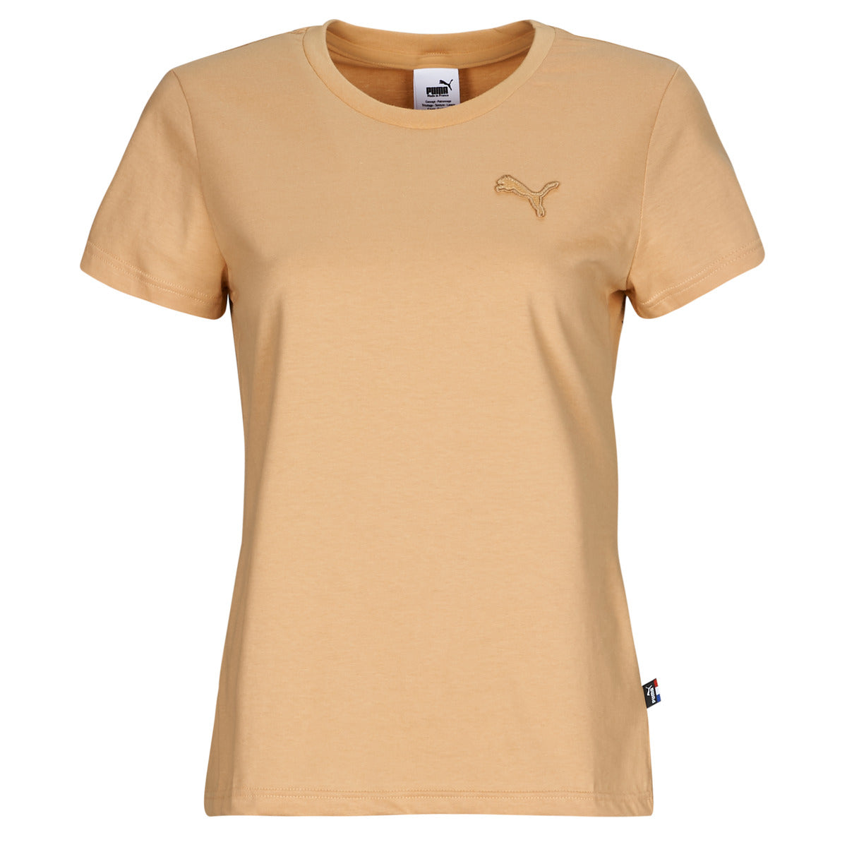 T-shirt Donna Puma TEE W MIF BADGE BRODE Beige