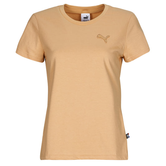 T-shirt Donna Puma TEE W MIF BADGE BRODE Beige
