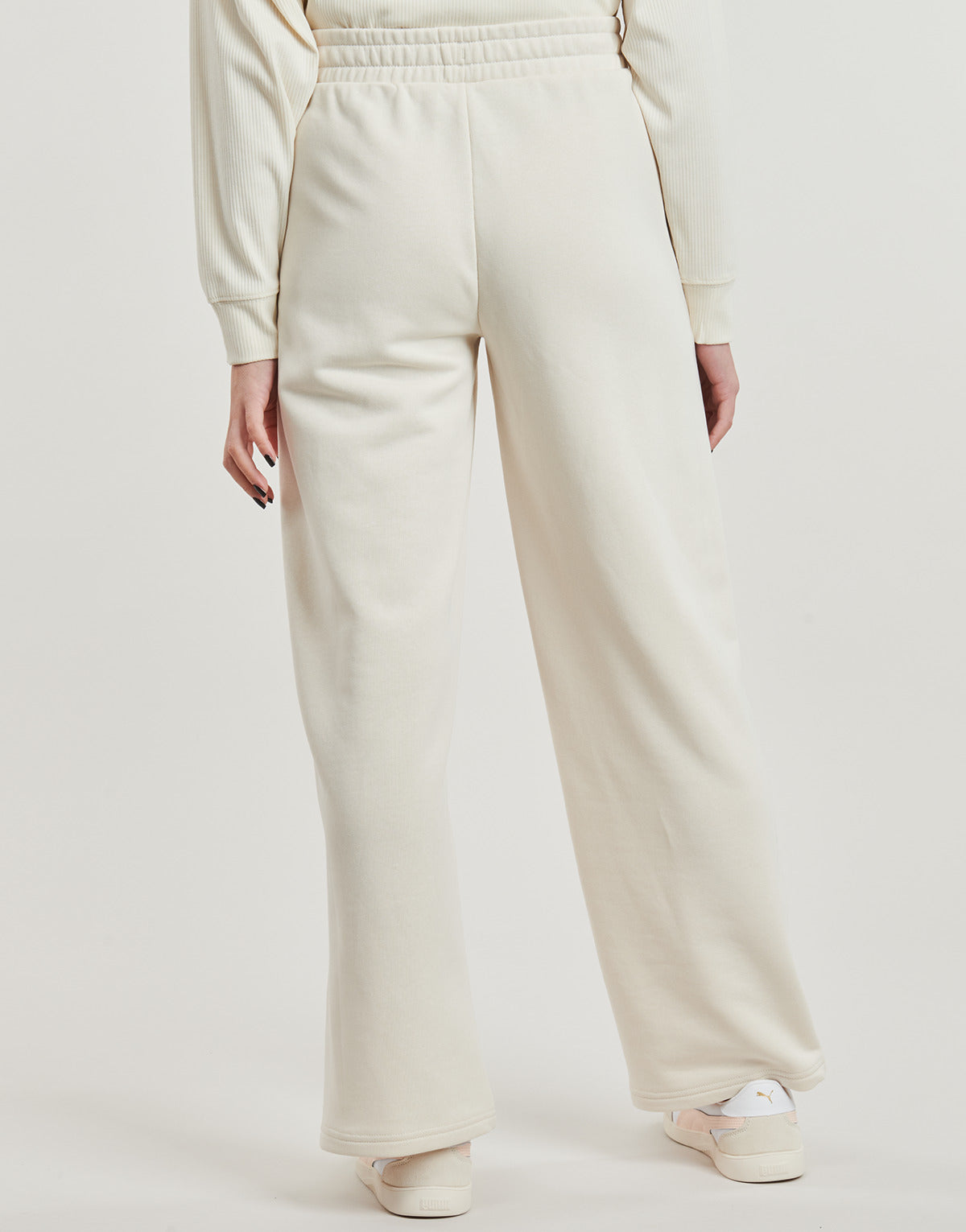 Pantaloni Sportivi Donna Puma ESS N01 LOGO STRAIGHT Beige