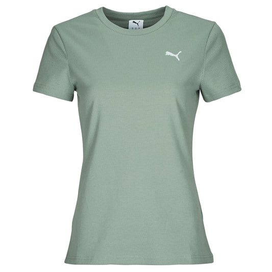 T-shirt Donna Puma ESS ELEVATED RIB TEE Verde