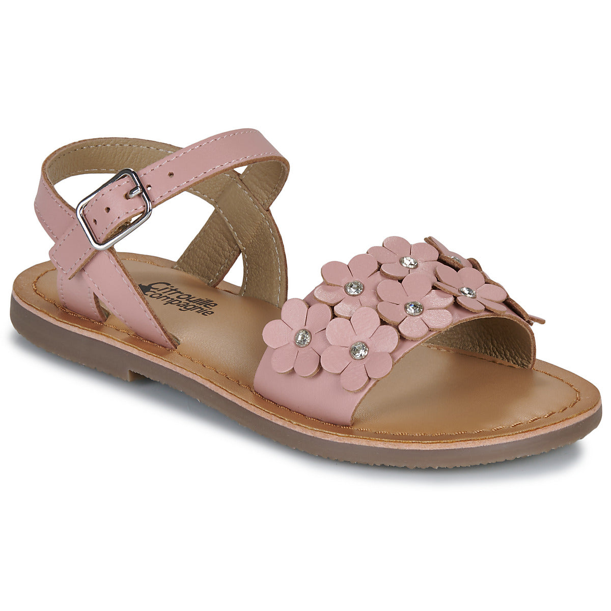 Sandali bambini ragazza Citrouille et Compagnie FLEURS Rosa