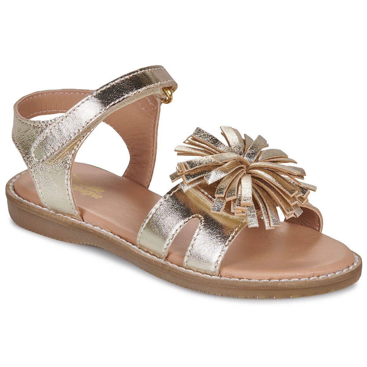 Sandali bambini ragazza Citrouille et Compagnie PETALE Oro
