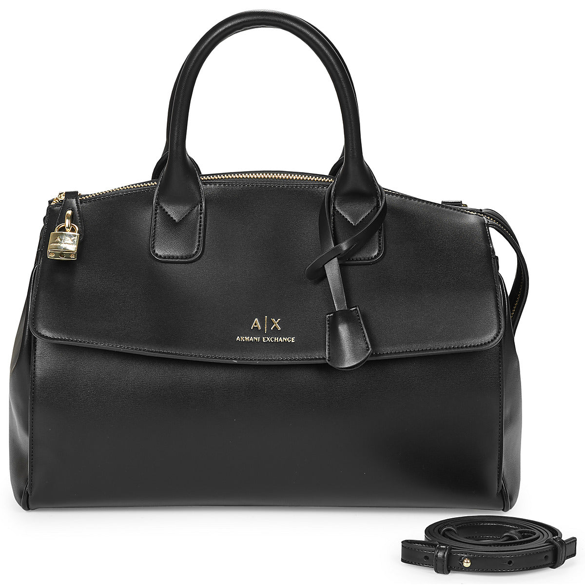 Borsette Donna Armani Exchange JANE CANVAS TOTE L Nero