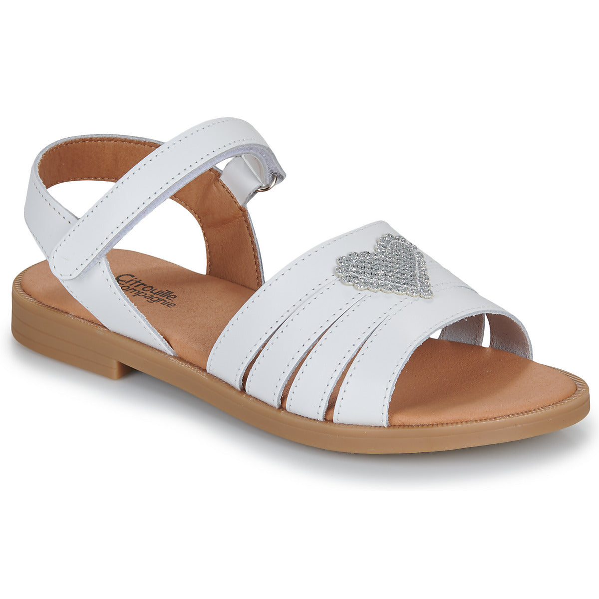 Sandali bambini ragazza Citrouille et Compagnie CŒUR Bianco