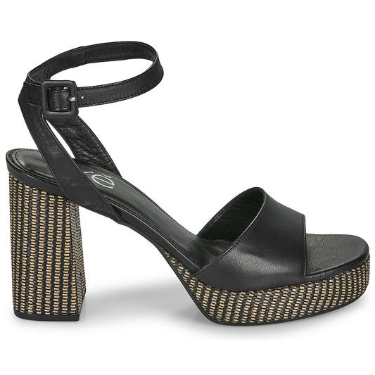 Sandali Donna Exé Shoes 691-ANCONA-LEATHER-BLACK Nero