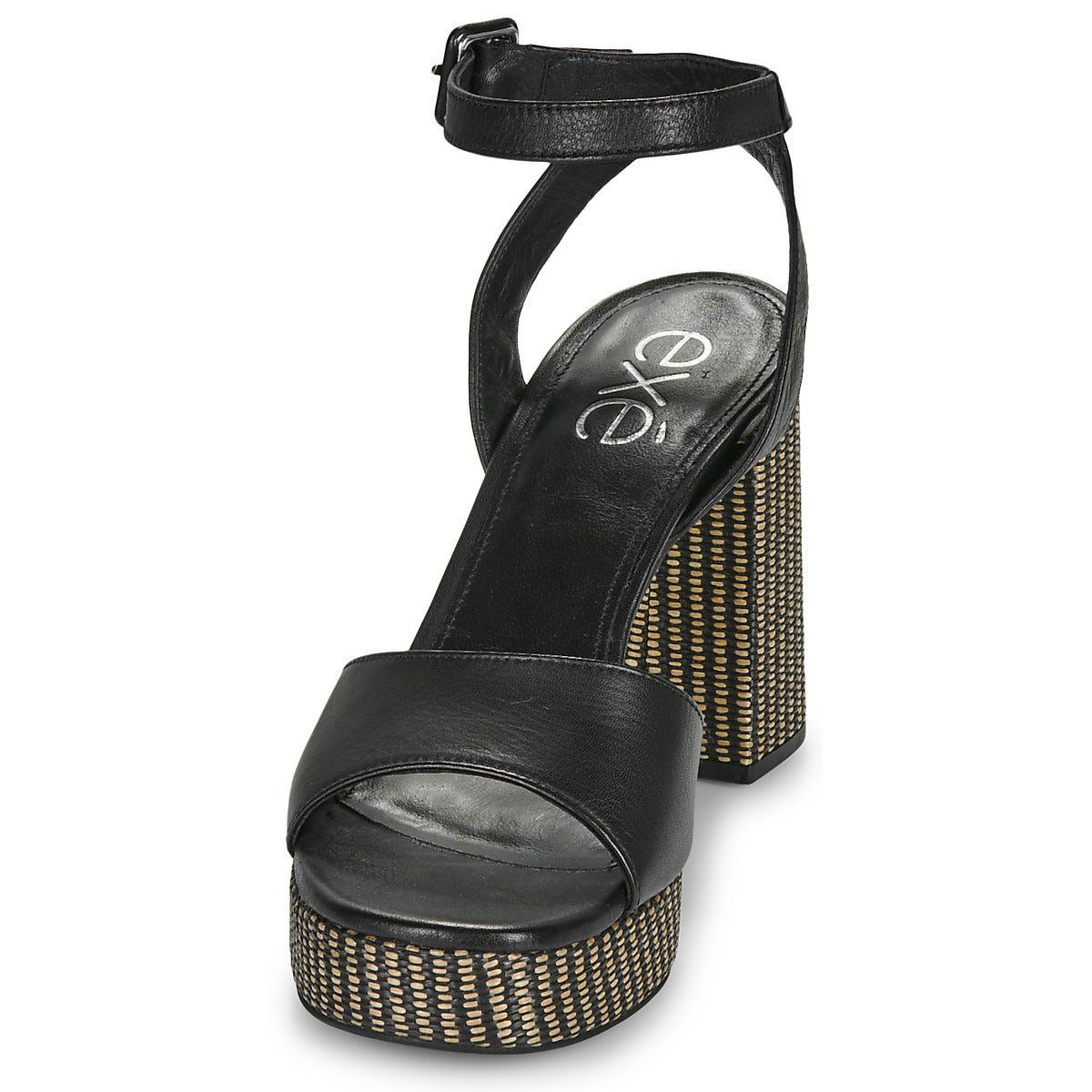 Sandali Donna Exé Shoes 691-ANCONA-LEATHER-BLACK Nero