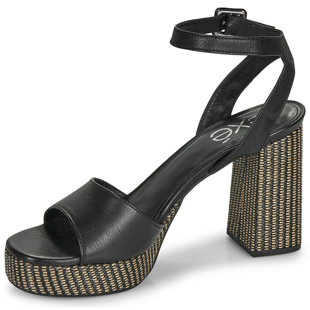 Sandali Donna Exé Shoes 691-ANCONA-LEATHER-BLACK Nero