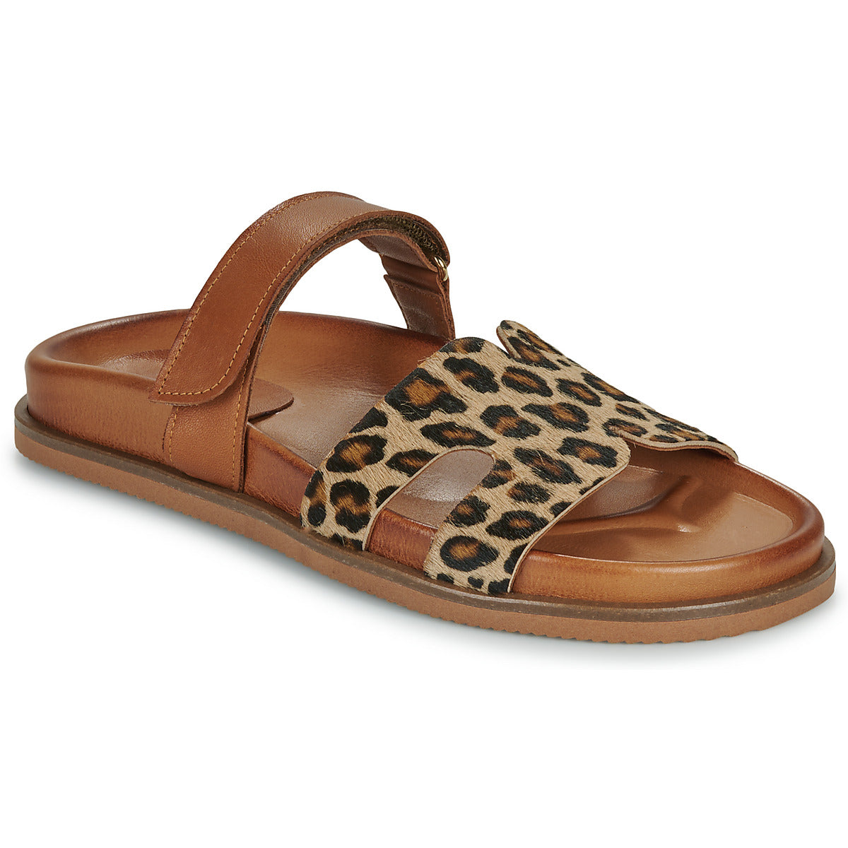 Scarpe Donna Exé Shoes 967-KIMOLOS-LEOPARD-TAN Marrone