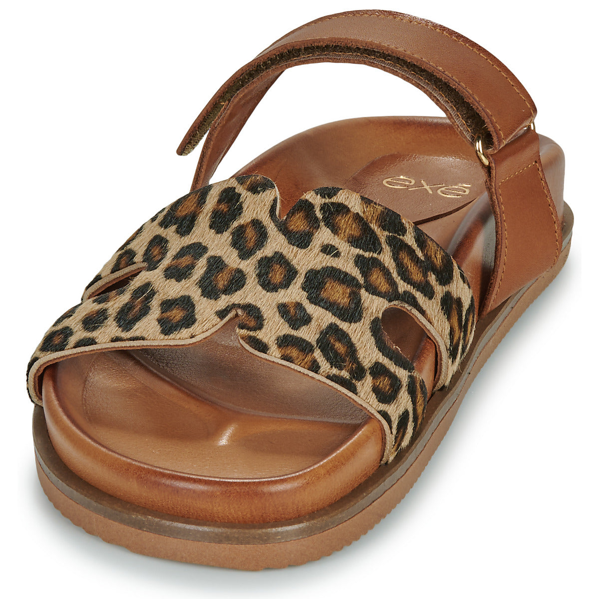 Scarpe Donna Exé Shoes 967-KIMOLOS-LEOPARD-TAN Marrone