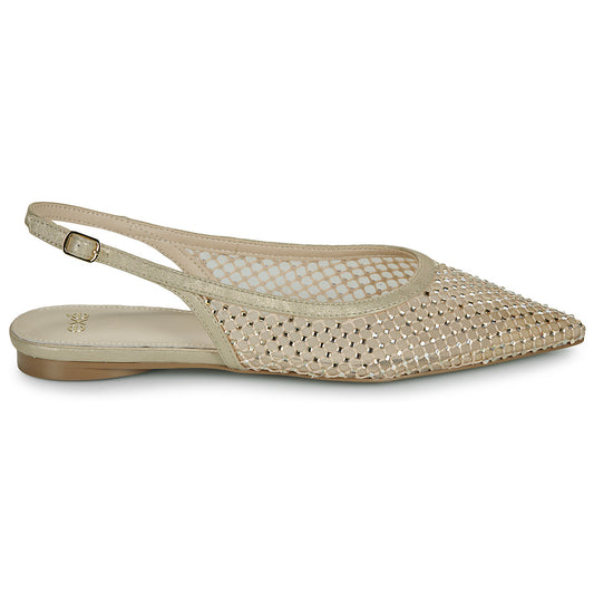 Ballerine Donna Exé Shoes MIAMI-222-STRASS-GOLD Beige