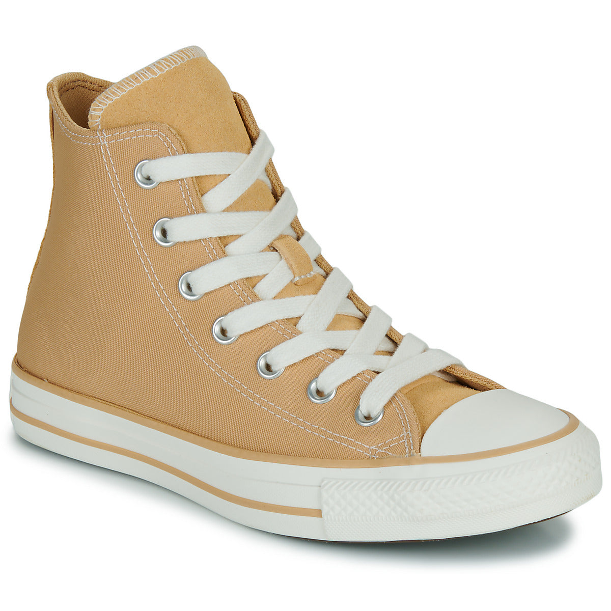 Sneakers alte Donna Converse CHUCK TAYLOR ALL STAR CANVAS + SUEDE Beige