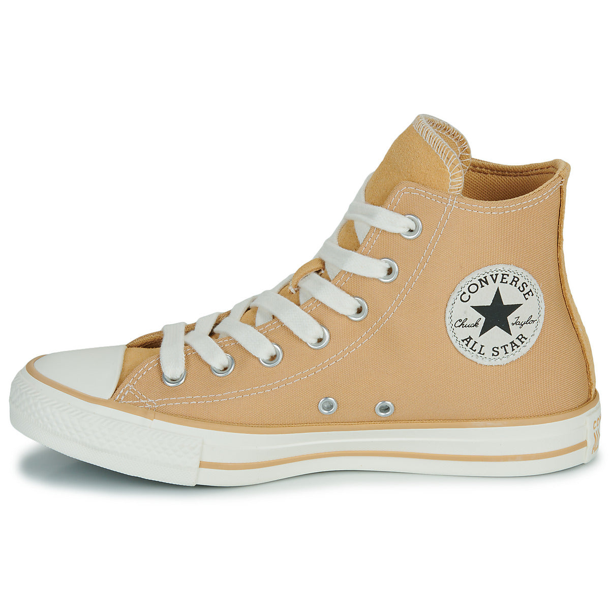 Sneakers alte Donna Converse CHUCK TAYLOR ALL STAR CANVAS + SUEDE Beige