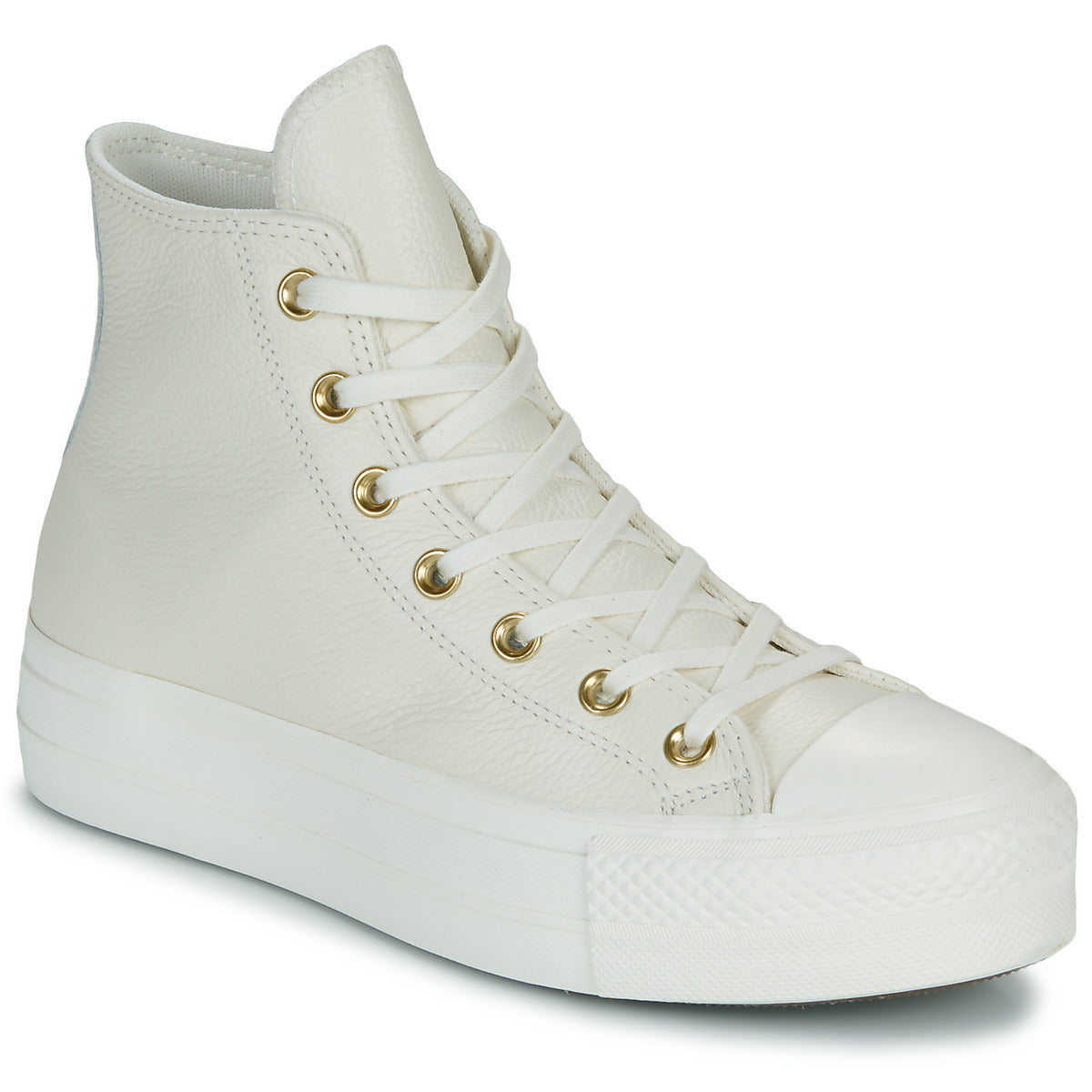 Sneakers alte Donna Converse CHUCK TAYLOR ALL STAR LIFT PLATFORM GOLD Bianco