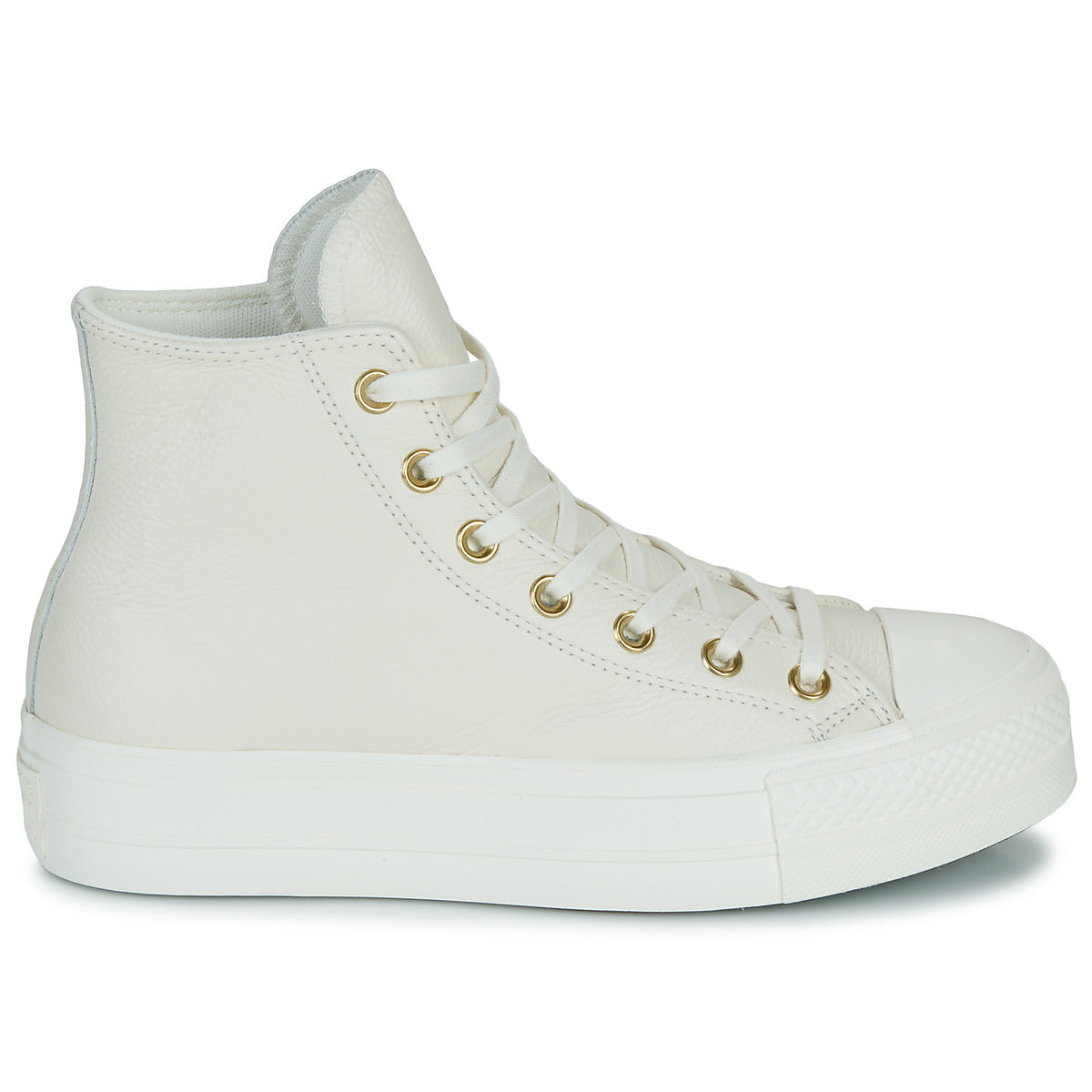 Sneakers alte Donna Converse CHUCK TAYLOR ALL STAR LIFT PLATFORM GOLD Bianco