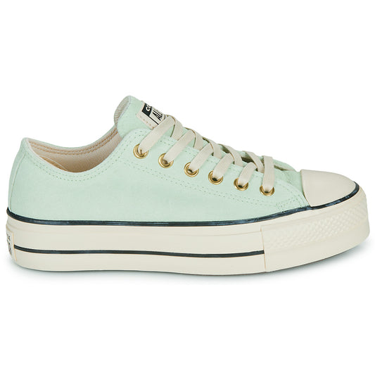 Sneakers basse Donna Converse CHUCK TAYLOR ALL STAR LIFT PLATFORM SUEDE Verde