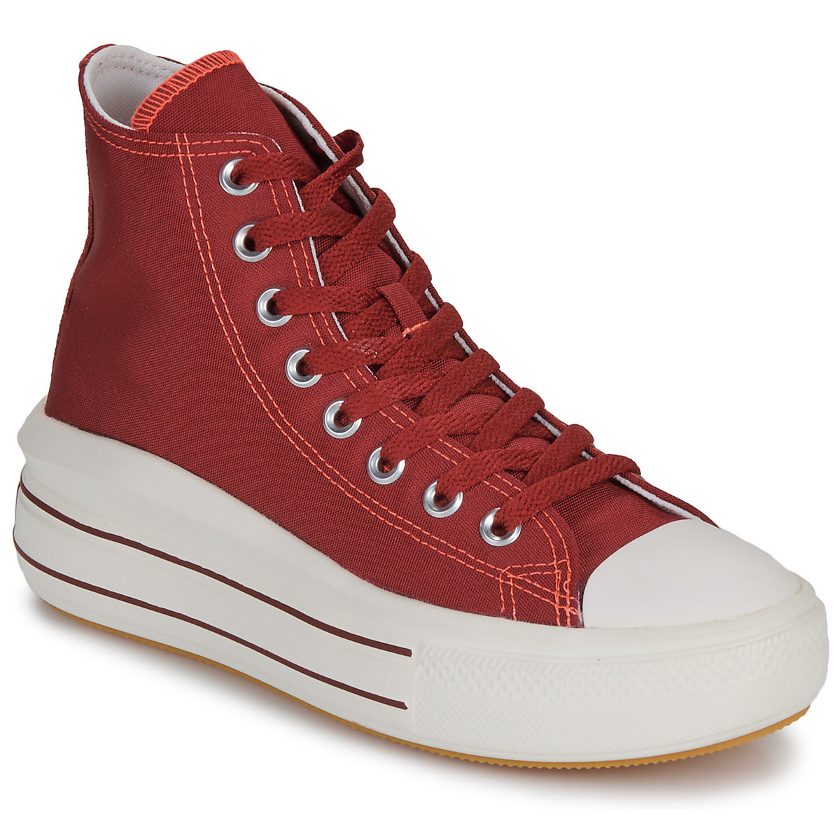 Sneakers alte Donna Converse CHUCK TAYLOR ALL STAR MOVE PLATFORM RETRO SPORT Rosso