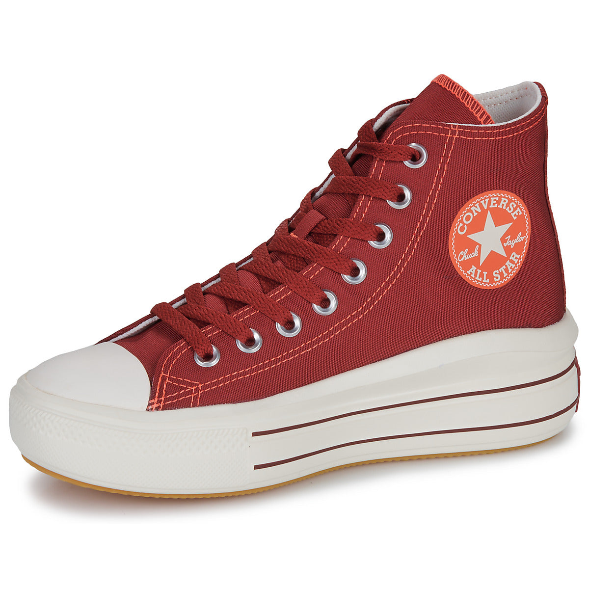 Sneakers alte Donna Converse CHUCK TAYLOR ALL STAR MOVE PLATFORM RETRO SPORT Rosso