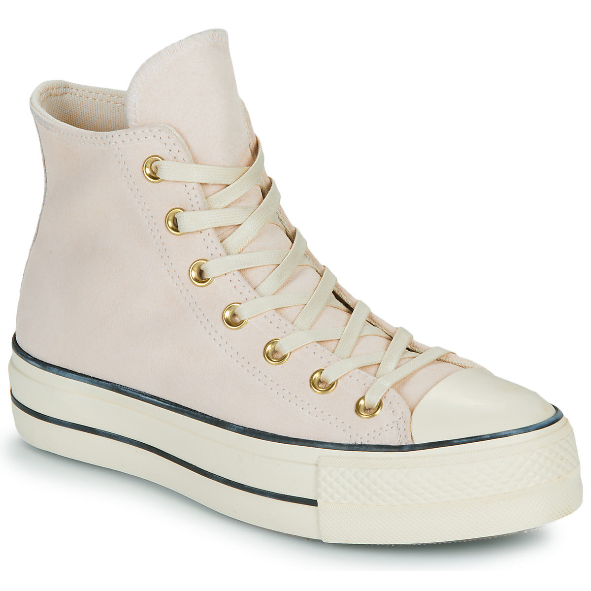 Sneakers alte Donna Converse CTAS LIFT PLATFORM SUEDE Rosa