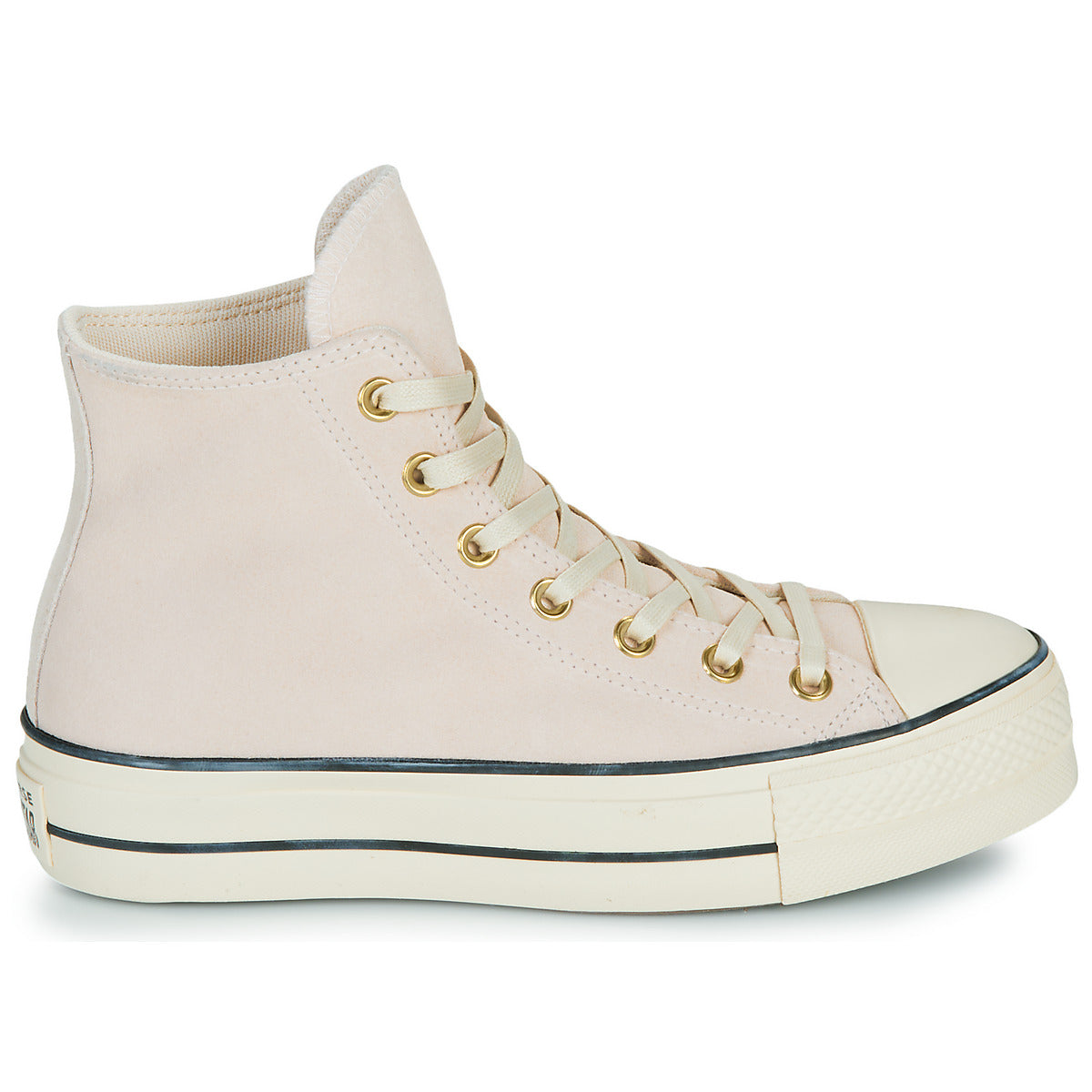 Sneakers alte Donna Converse CTAS LIFT PLATFORM SUEDE Rosa