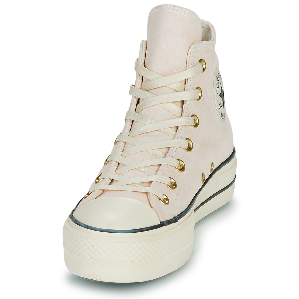 Sneakers alte Donna Converse CTAS LIFT PLATFORM SUEDE Rosa