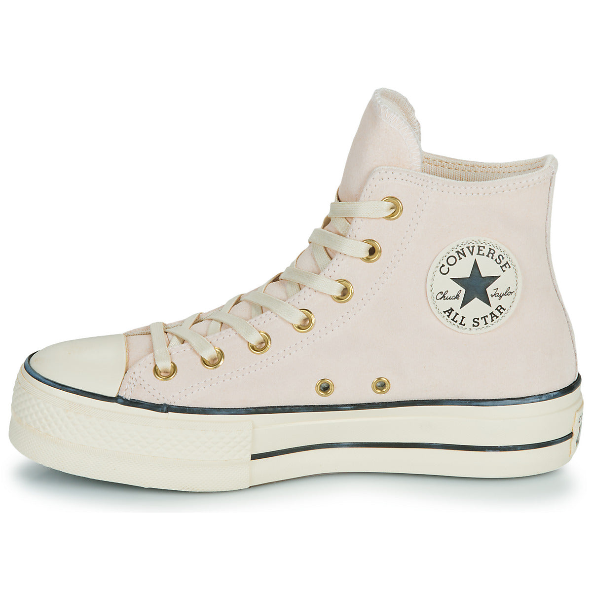 Sneakers alte Donna Converse CTAS LIFT PLATFORM SUEDE Rosa