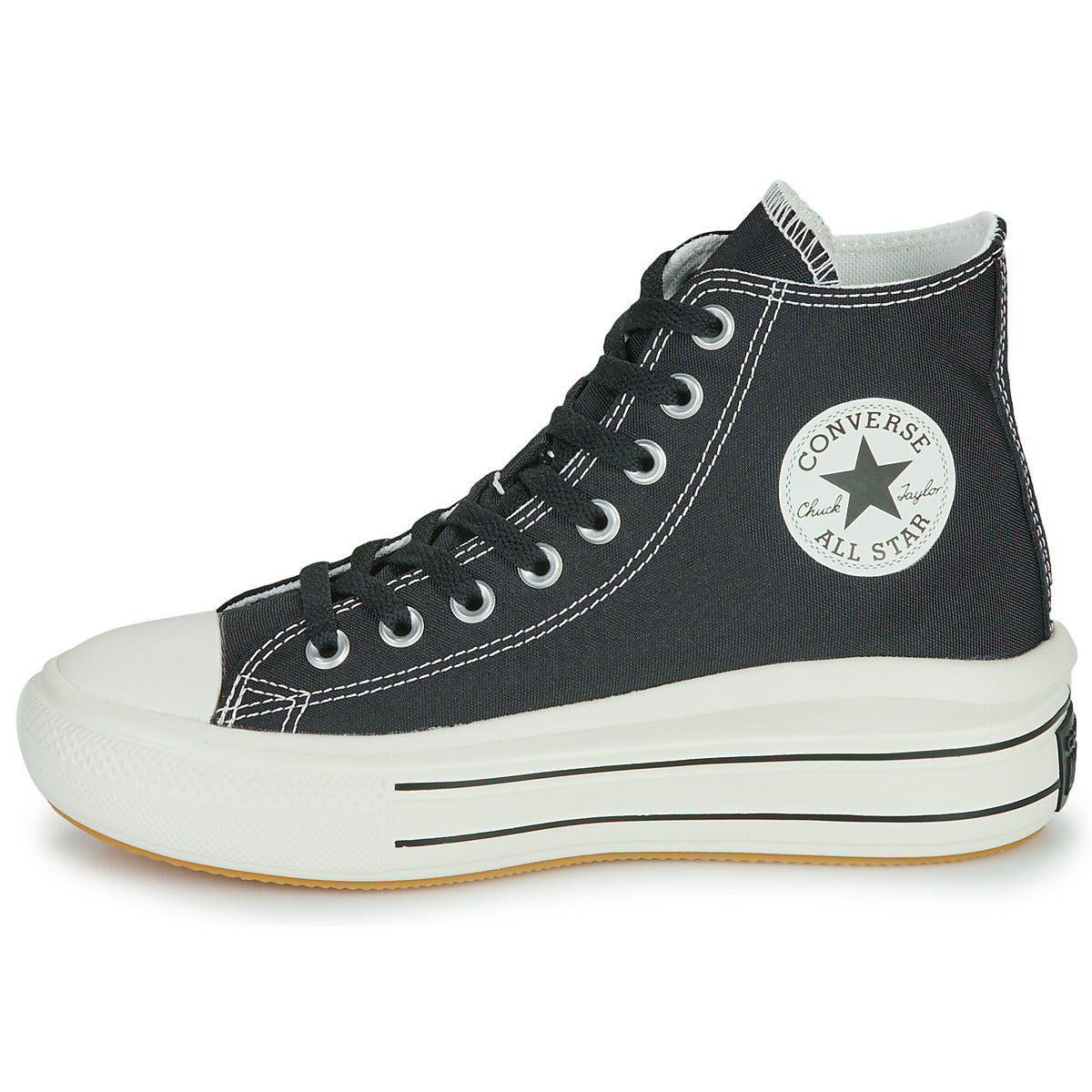 Sneakers alte Donna Converse CTAS MOVE PLATFORM RETRO SPORT Nero