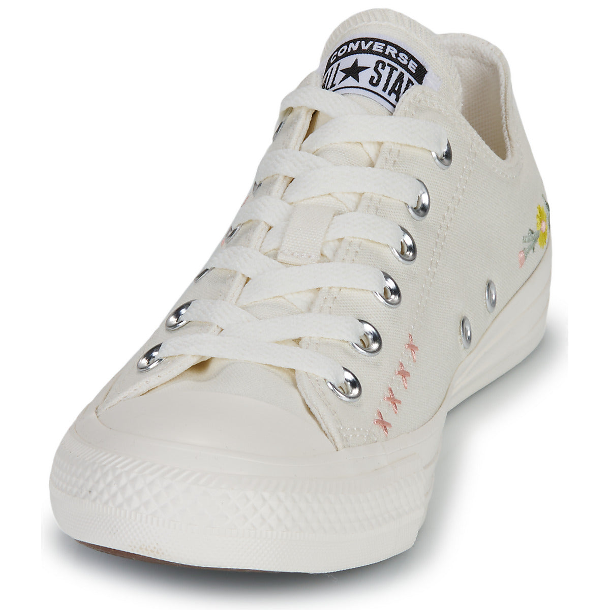 Sneakers basse Donna Converse CHUCK TAYLOR ALL STAR EMBROIDERED FLOWERS Beige