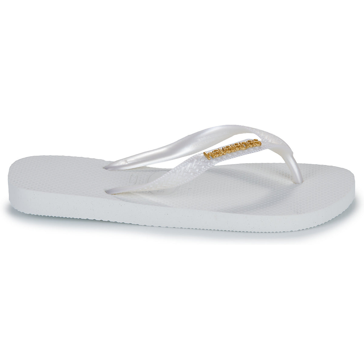 Infradito Donna Havaianas TOP LOGO METALLIC Bianco