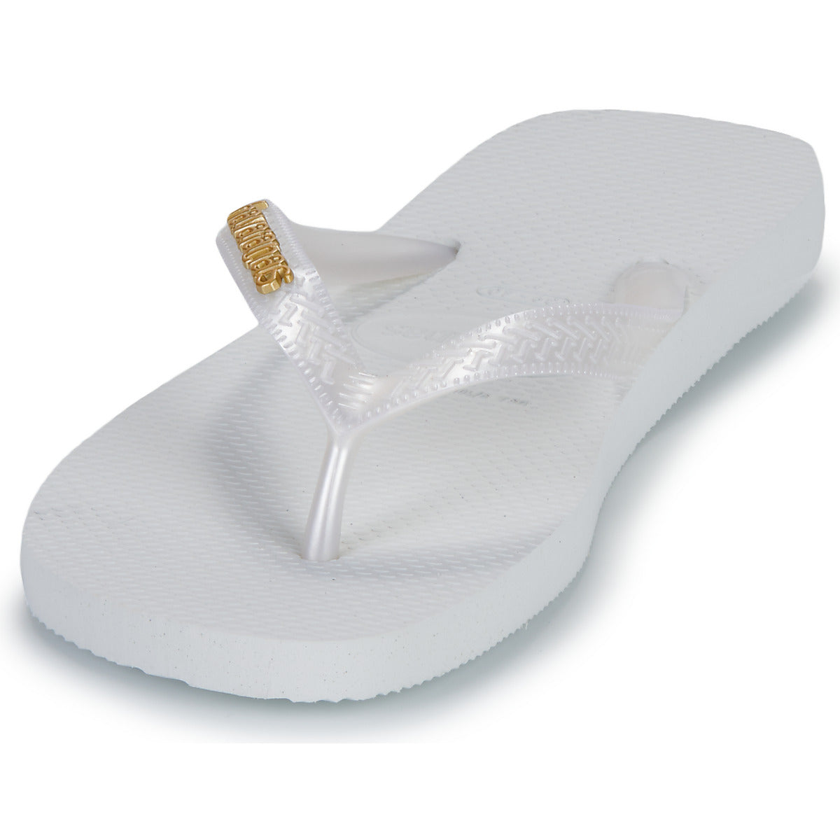 Infradito Donna Havaianas TOP LOGO METALLIC Bianco