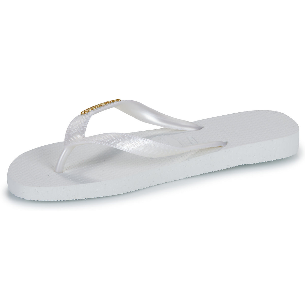 Infradito Donna Havaianas TOP LOGO METALLIC Bianco