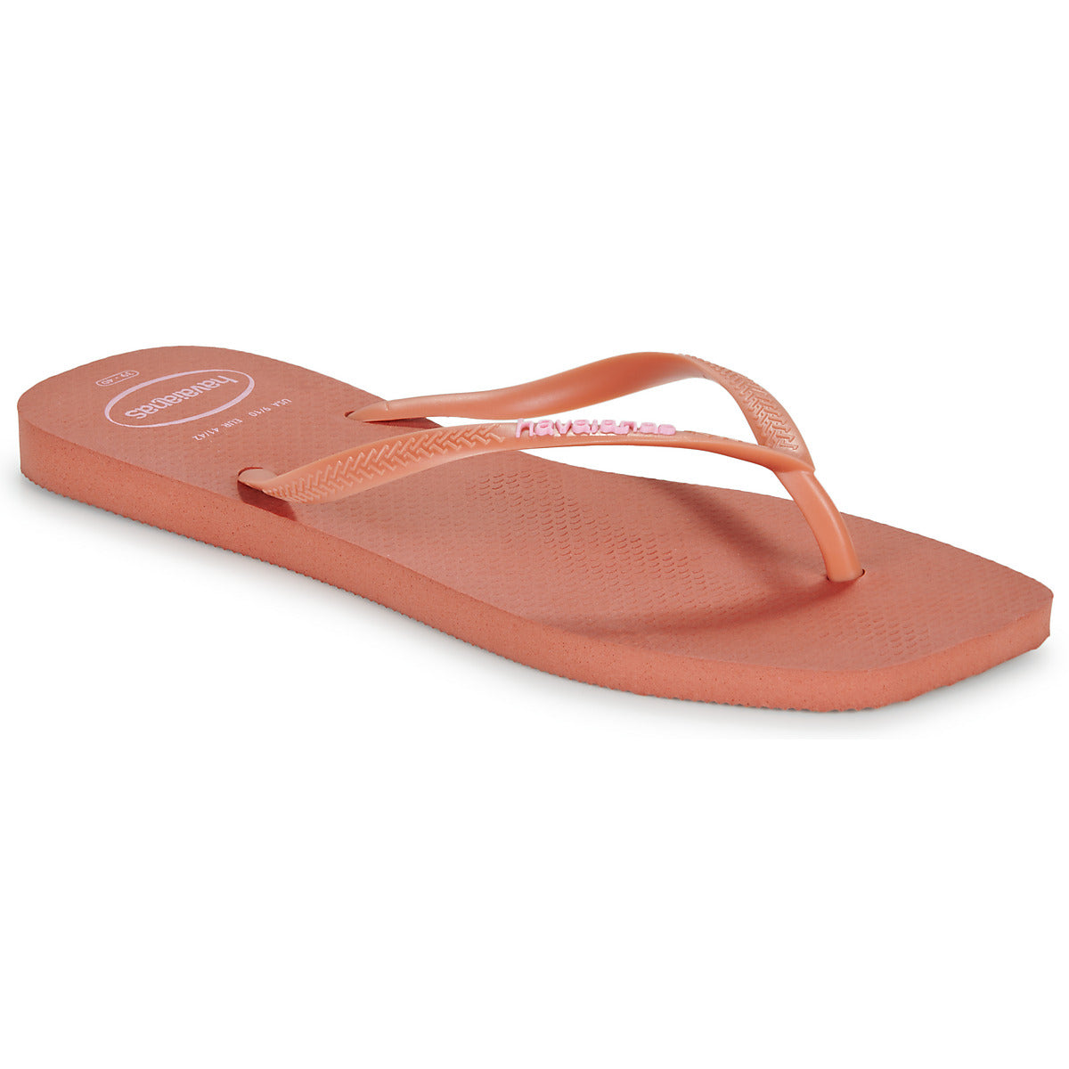 Infradito Donna Havaianas SLIM SQUARE LOGO POP UP Rosa