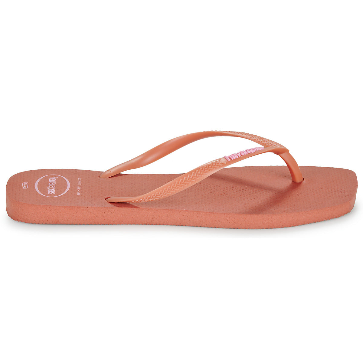 Infradito Donna Havaianas SLIM SQUARE LOGO POP UP Rosa
