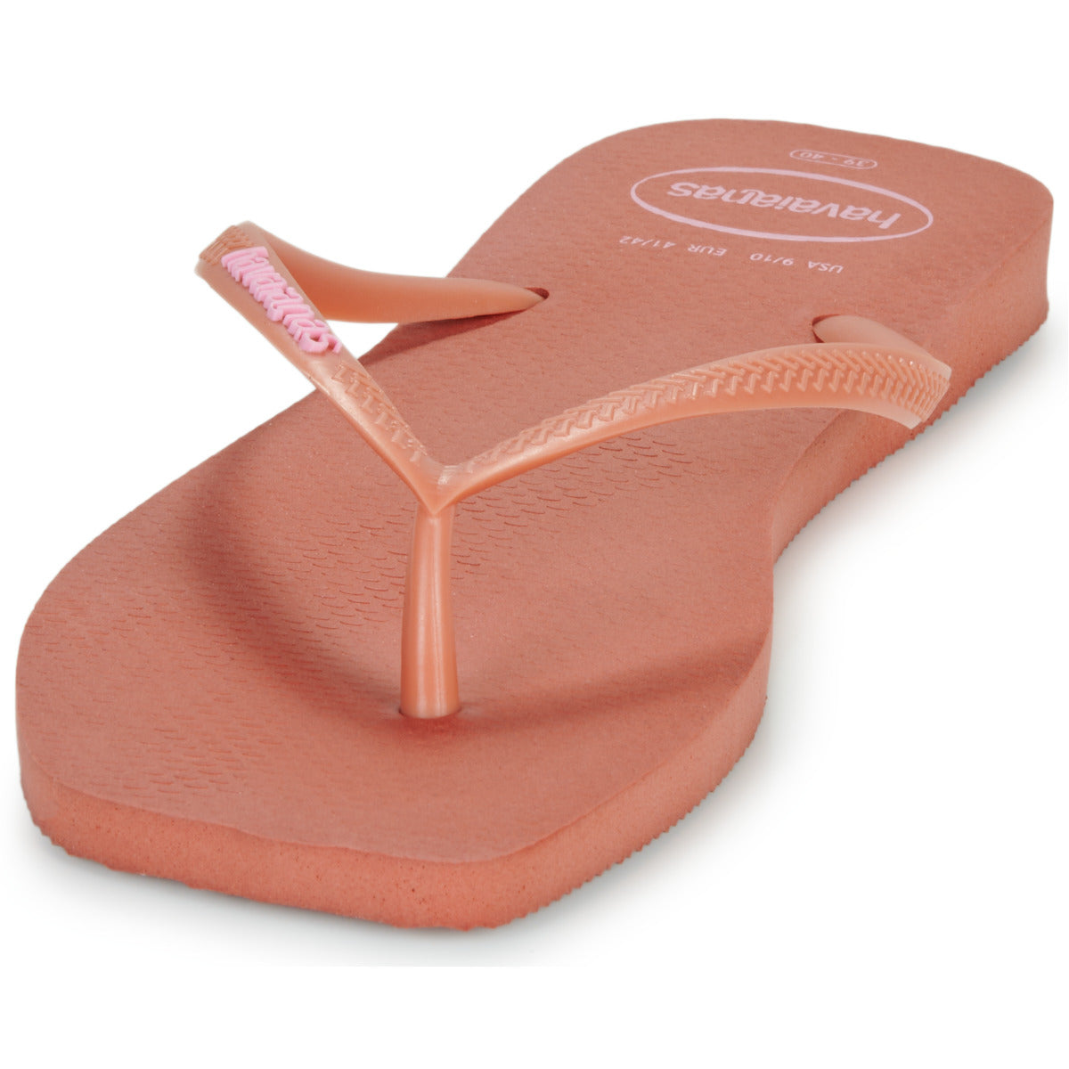 Infradito Donna Havaianas SLIM SQUARE LOGO POP UP Rosa