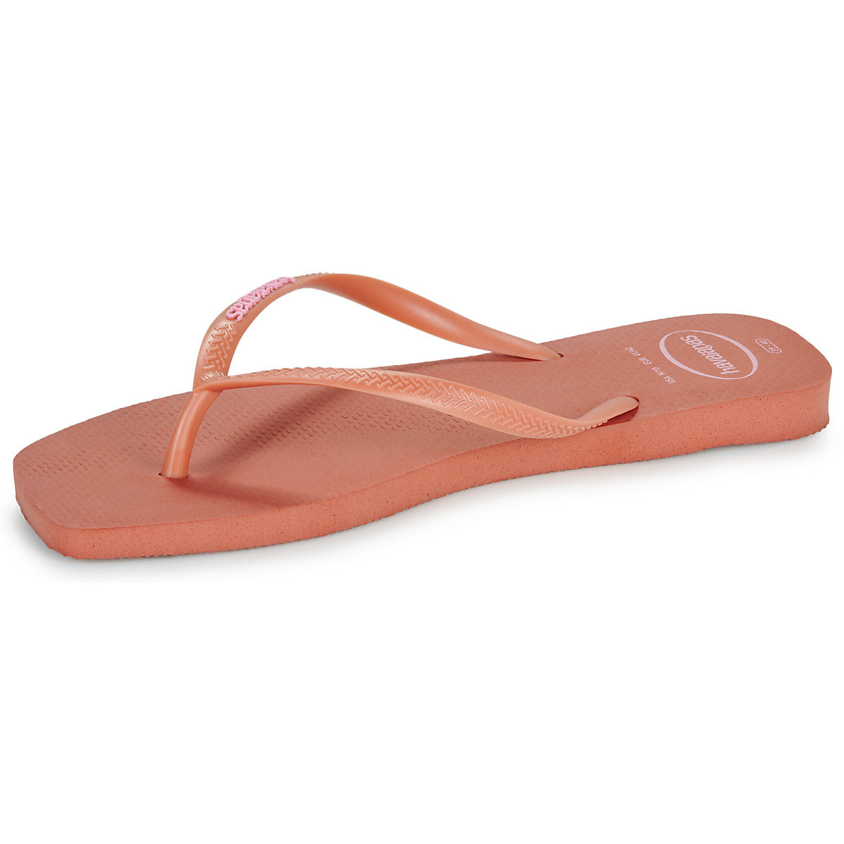 Infradito Donna Havaianas SLIM SQUARE LOGO POP UP Rosa