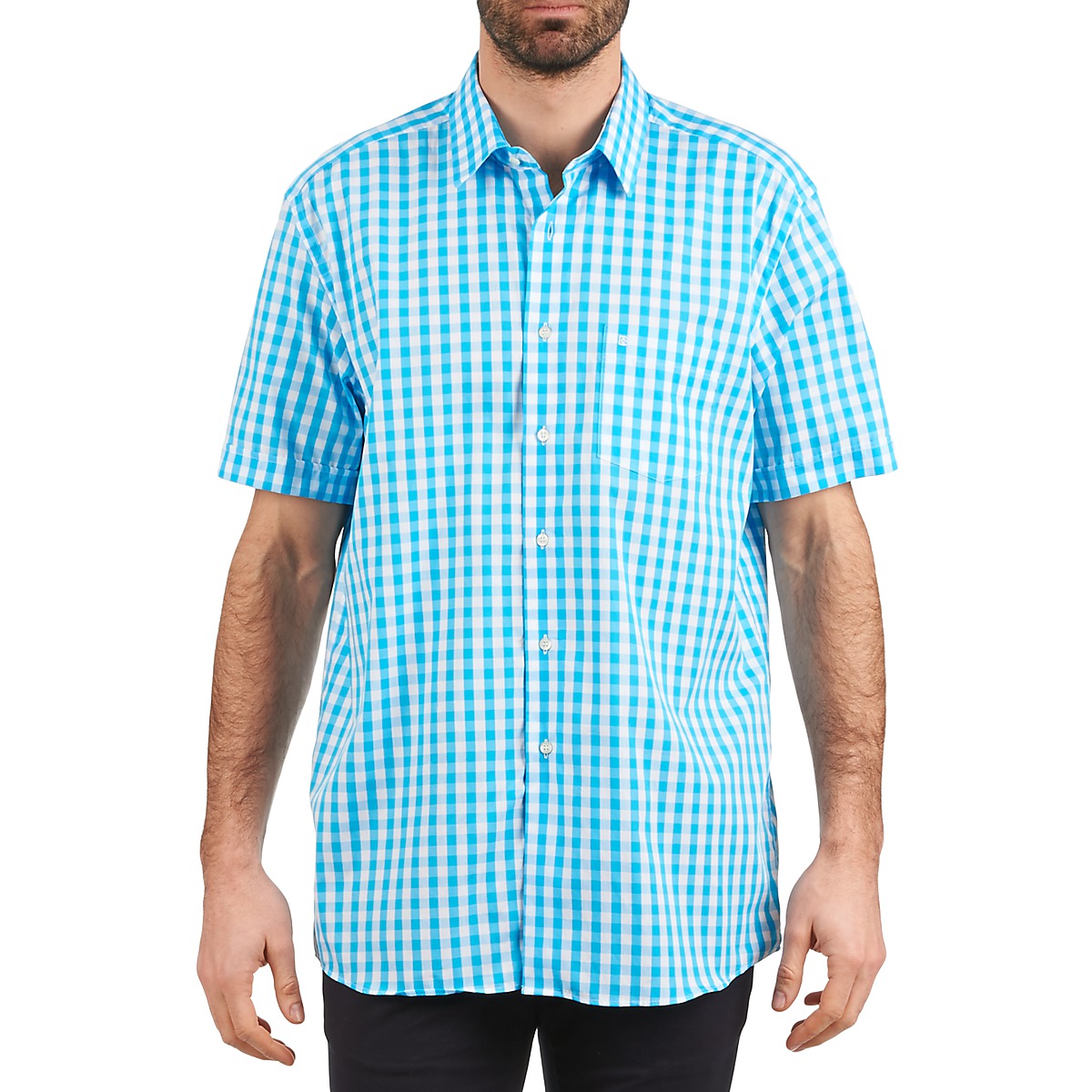 Camicia a maniche corte Uomo Pierre Cardin 539236202-140 Blu