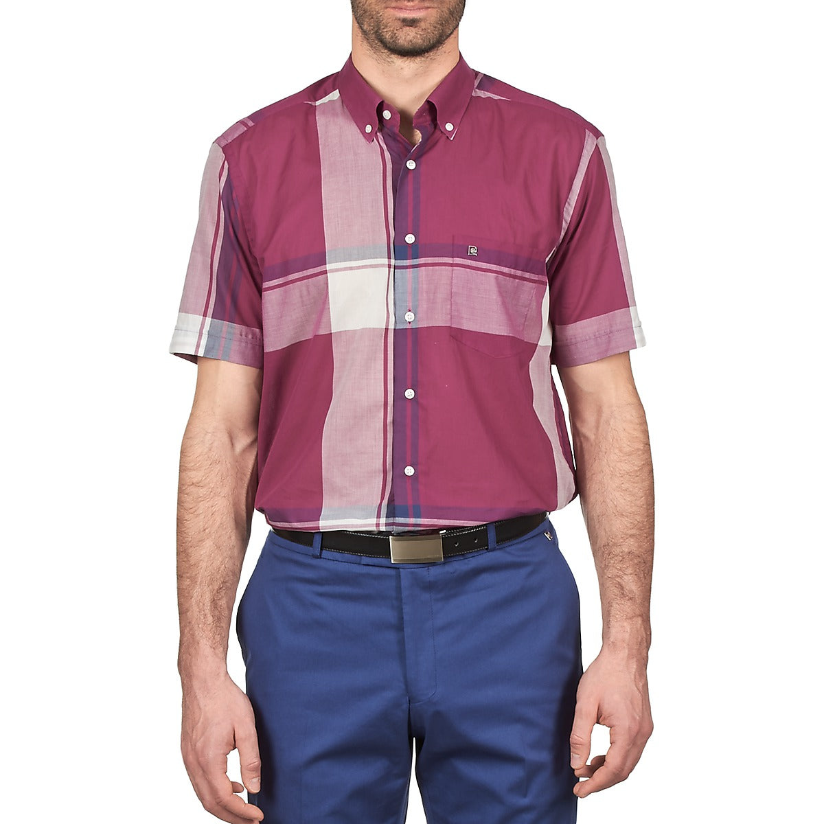 Camicia a maniche corte Uomo Pierre Cardin 538536226-860 Viola