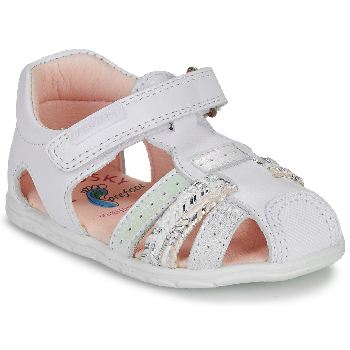Sandali bambini ragazza Pablosky ZIG Bianco