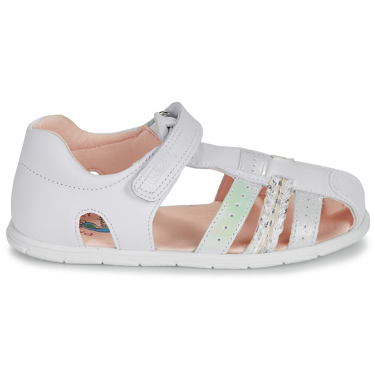 Sandali bambini ragazza Pablosky ZIG Bianco