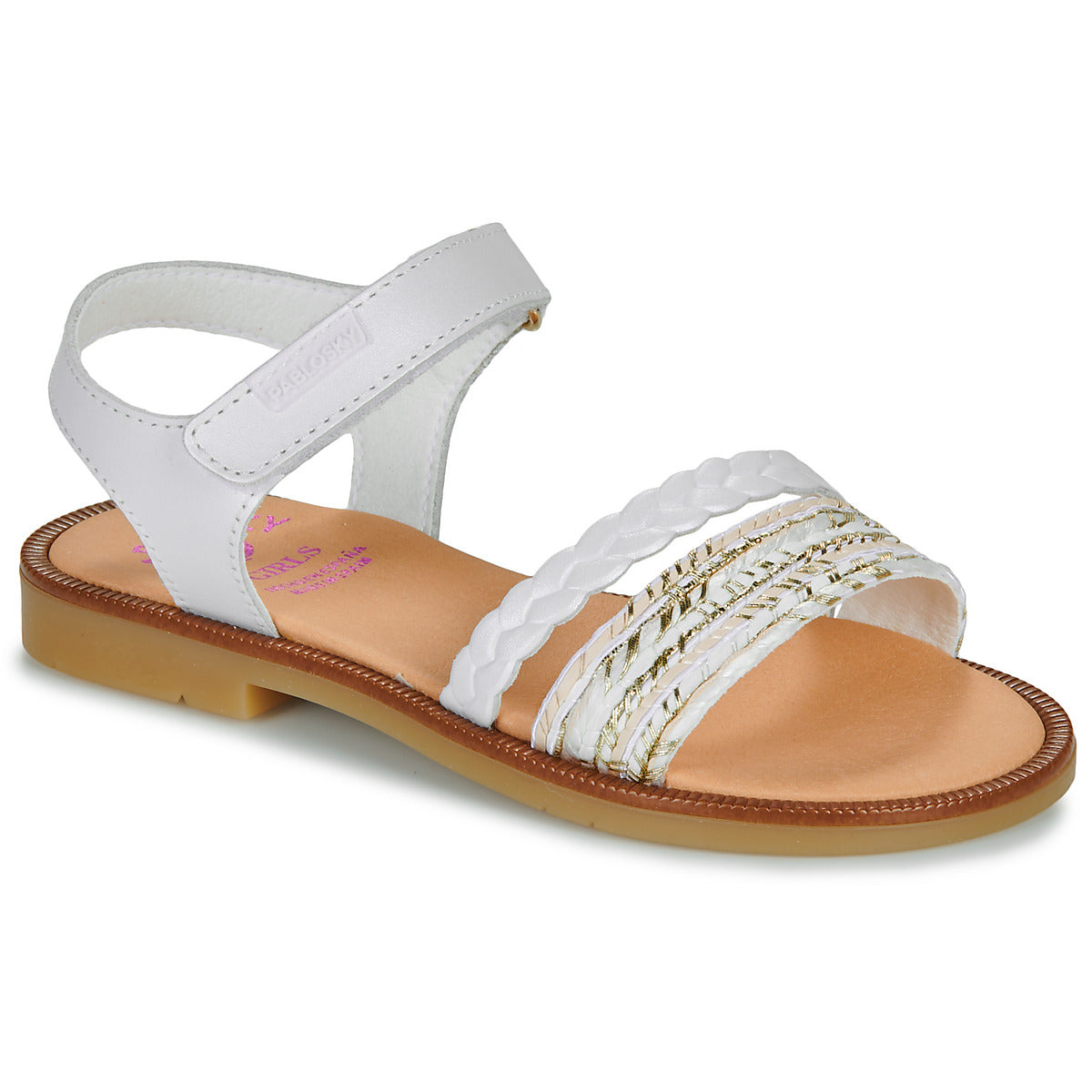 Sandali bambini ragazza Pablosky MARY Bianco