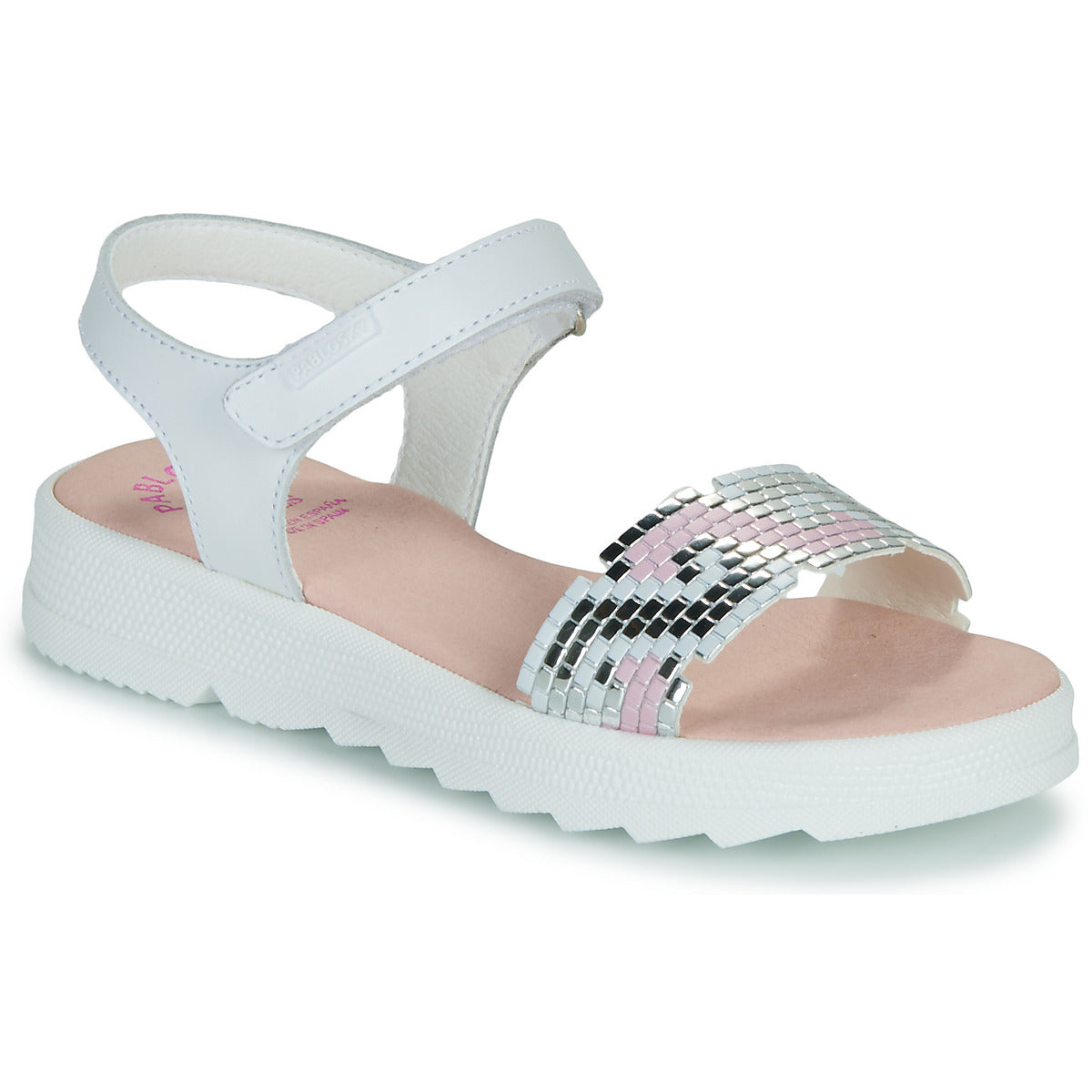 Sandali bambini ragazza Pablosky CAMILA Bianco
