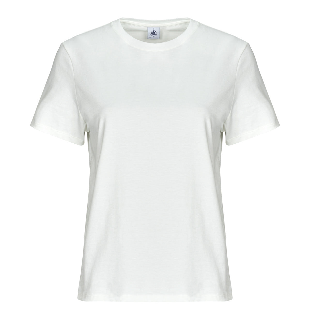 T-shirt Donna Petit Bateau MC COL ROND Bianco