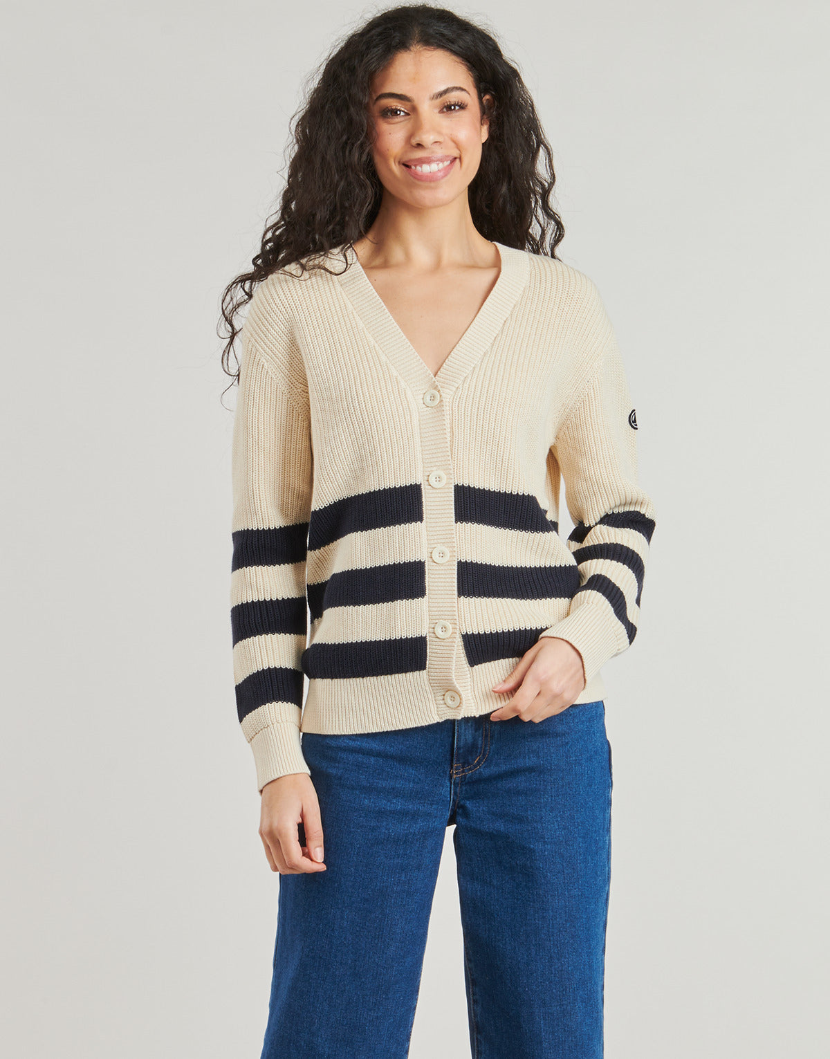Gilet / Cardigan Donna Petit Bateau BABACUIVRE Marine