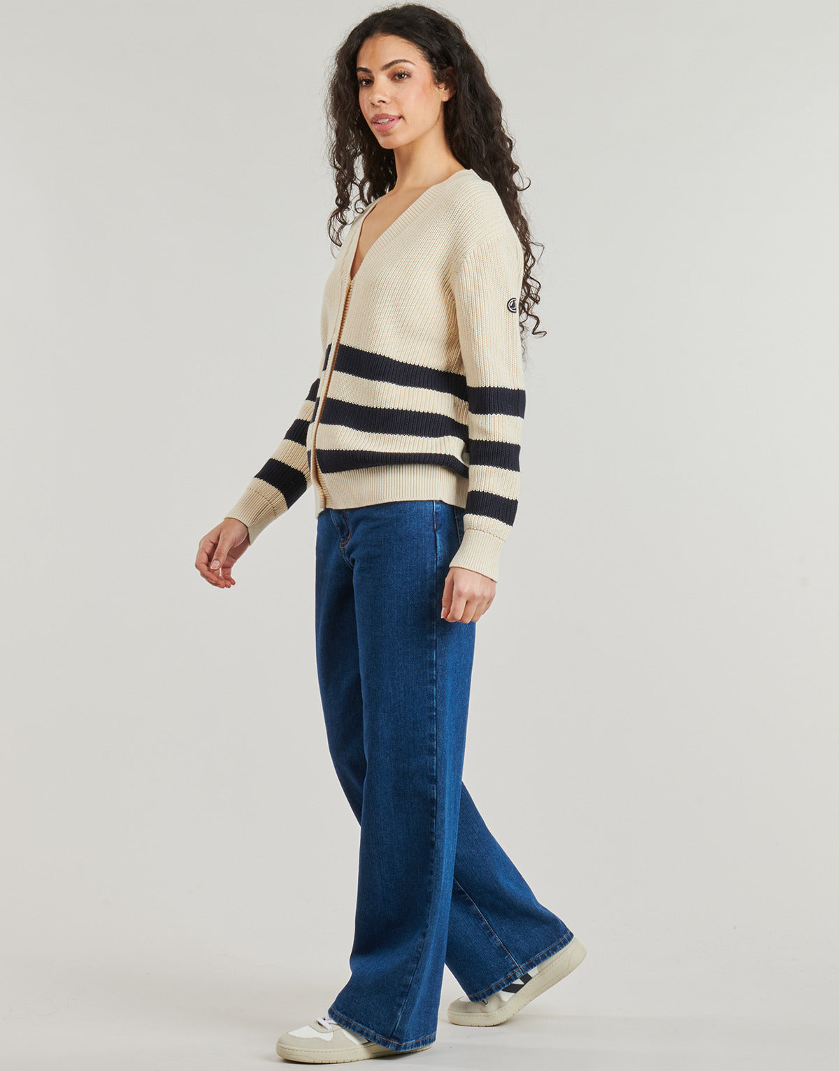 Gilet / Cardigan Donna Petit Bateau BABACUIVRE Marine