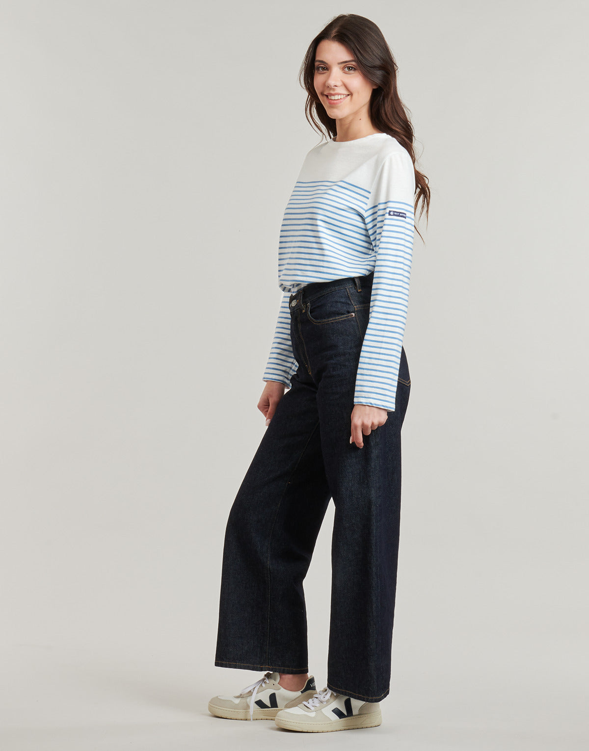 T-shirts a maniche lunghe Donna Petit Bateau BABELA Blu