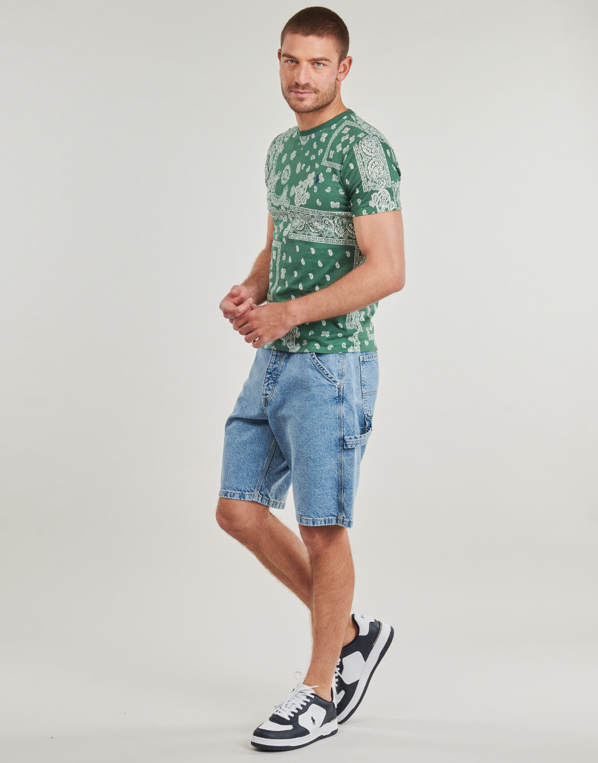 Pantaloni corti Uomo Jack & Jones JJIALEX JJCARPENTER SHORTS SQ 889 Blu