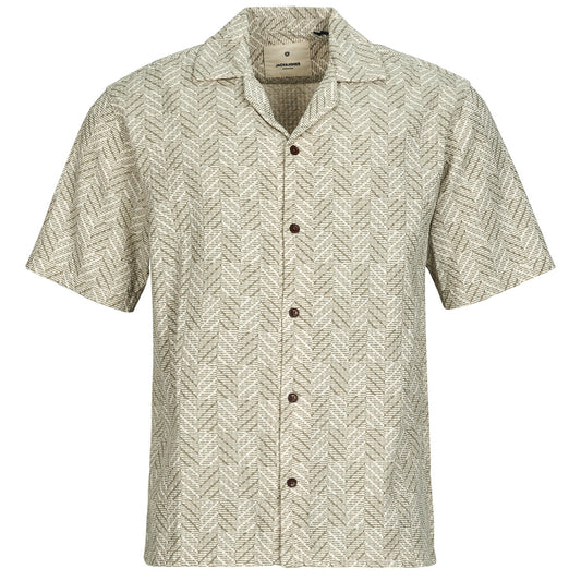 Maglione Uomo Jack & Jones JPRBLUVINCENT PRINT RESORT S/S SHIRT SN Verde