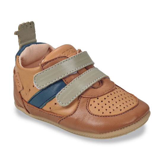 Scarpe bambini ragazza Easy Peasy MY PRE BASKET VELCRO Marrone