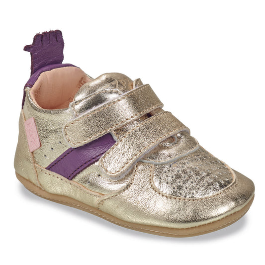 Scarpe bambini ragazza Easy Peasy MY PRE BASKET VELCRO Oro