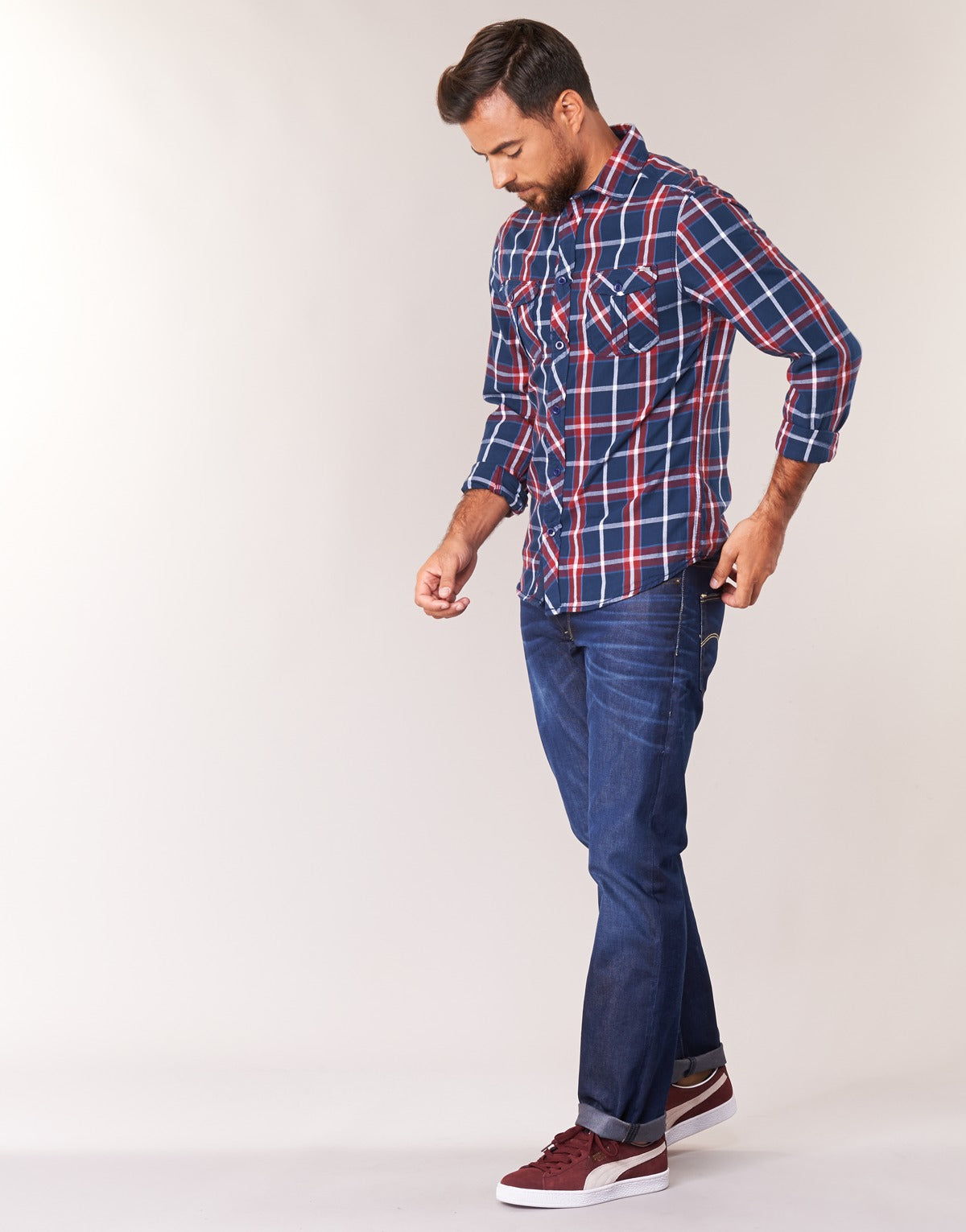 Jeans Uomo G-Star Raw 3301 STRAIGHT Blu